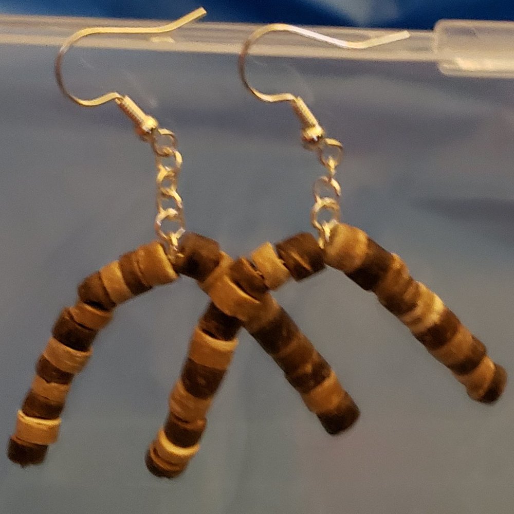 Handmade loop earring upside down U - Picture 6 of 7